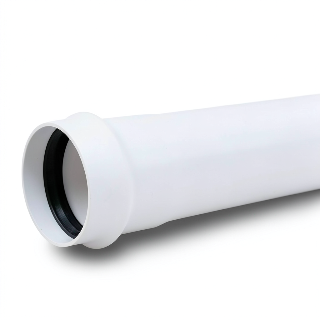 أنابيب UPVC ضغط 6 بار كلاس 3، مقاس 355 ملم، تخانة 10.4 مم، لون أبيض