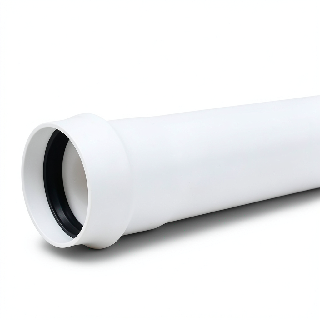 انابيب بلاستيك UPVC ضغط 10 بار كلاس 4، مقاس 75 مم، سماكة 3.6 مم، لون ابيض