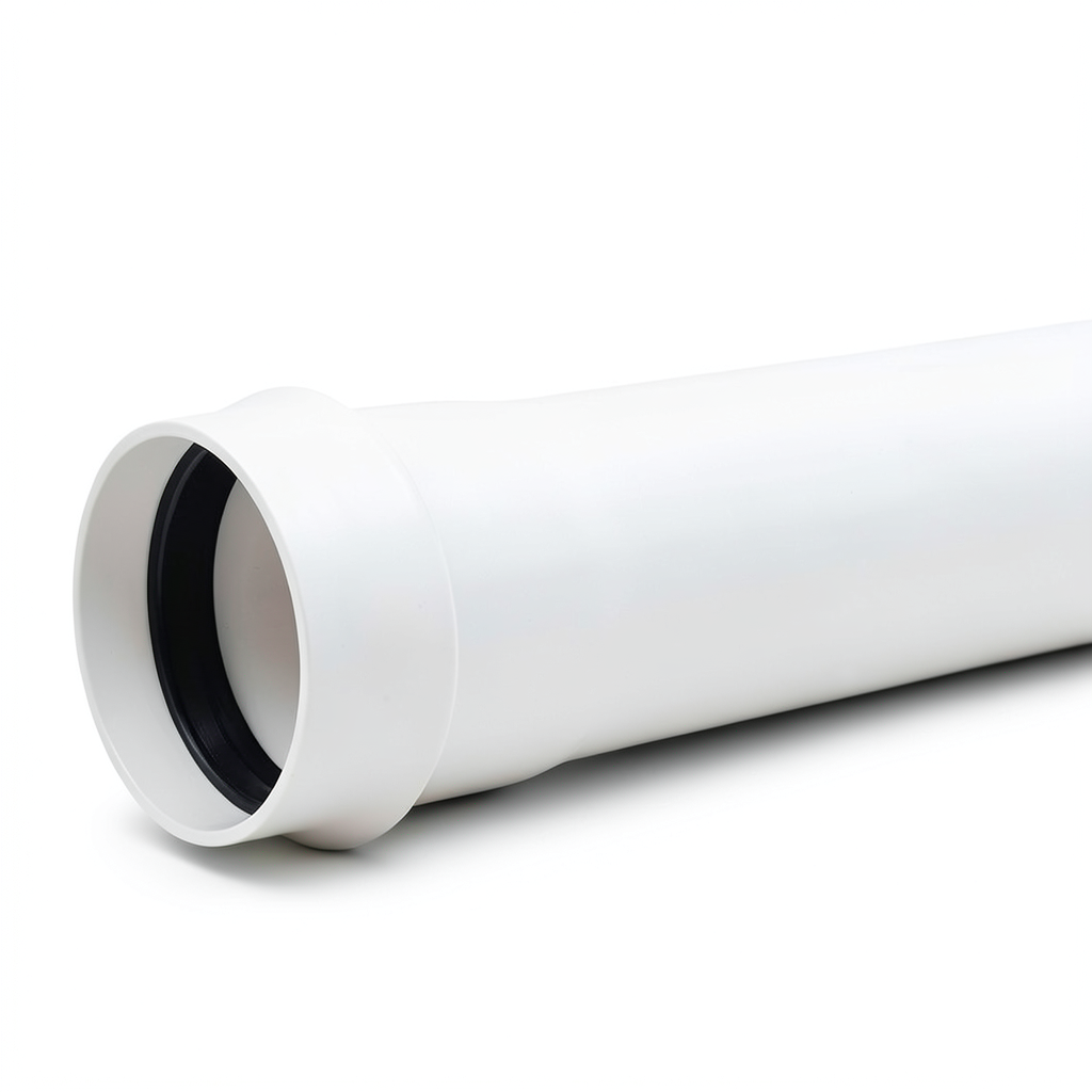 أنابيب UPVC ضغط 6 بار كلاس 3، مقاس 560 مم، سماكة 16.4 مم، لون أبيض