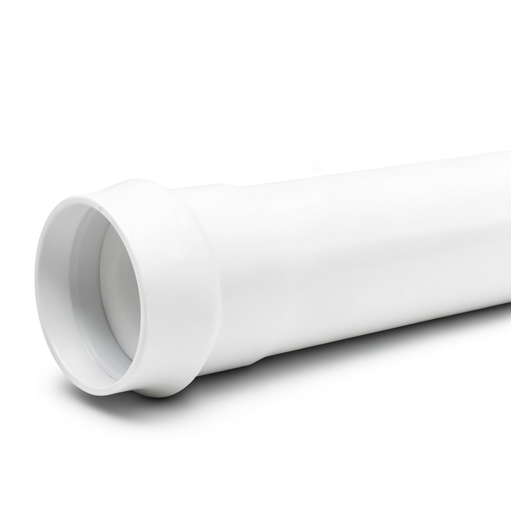 أنابيب بلاستيك UPVC كلاس 2 ضغط 4 بار، قطر خارجي 400 مم، سمك 7.9 مم، أبيض