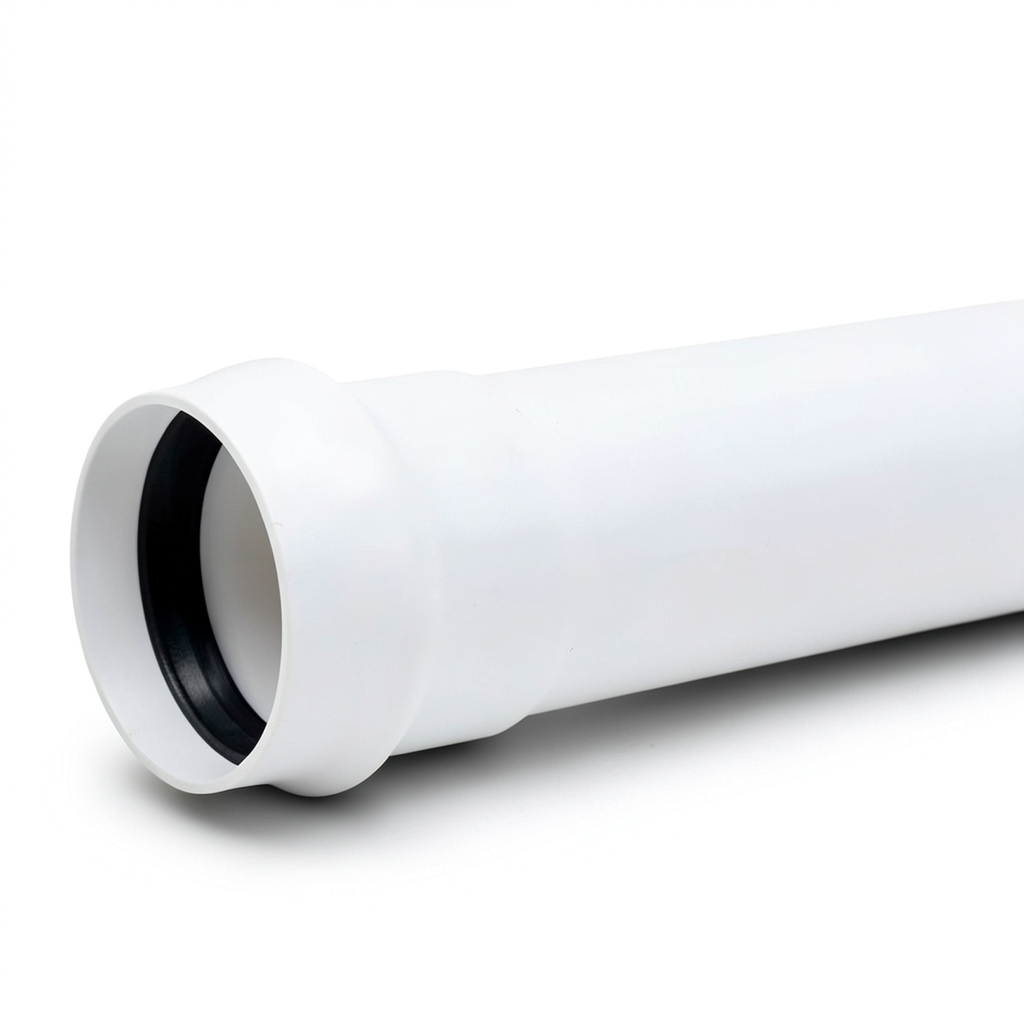 UPVC Plastic Pipe Class 2 PN 4 Bar, 500 mm OD, 9.8 mm Thickness, White