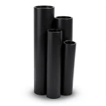 HDPE Plastic Pipe Pressure 16 Bar PE 80 Size 280 mm Thickness 31.3 mm Black