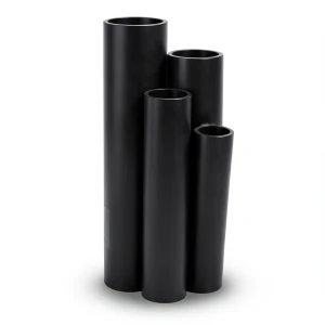 مواسير بلاستيك HDPE ضغط 16 بار PE 80 مقاس 280 ملم سمك 31.3 ملم لون اسود