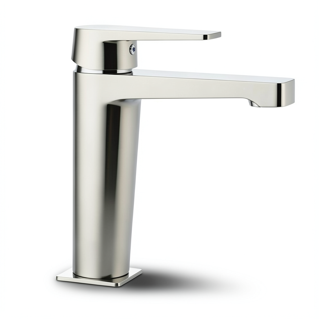 Italian Automatic Washbasin Tap Brass Chrome Short