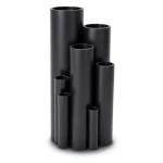 مواسير بلاستيك HDPE ضغط 16 بار PE 80 مقاس 355 ملم سمك 39.7 ملم لون اسود