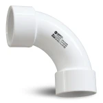 UPVC Elbow Long Radius 90° Outside Diameter 50 mm White Color | SAPPCO