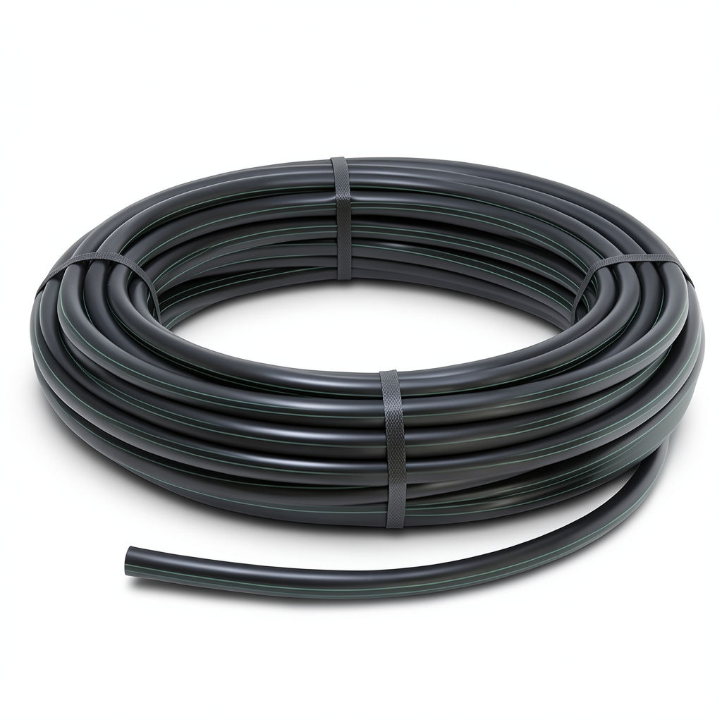 لفة انابيب HDPE ضغط 12.5 بار PE 100 مقاس 20 مم سمك 1.8 مم لون اسود