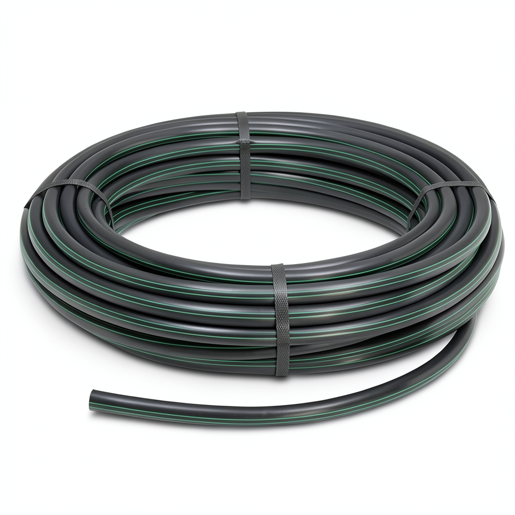 لفة انابيب بلاستيك HDPE ضغط 12.5 بار [PE 100] مقاس 50 مم سمك 3.7 مم لون اسود