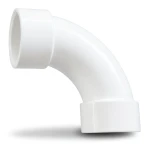 UPVC Elbow Long Radius 90° Outside Diameter 225 mm White Color | SAPPCO