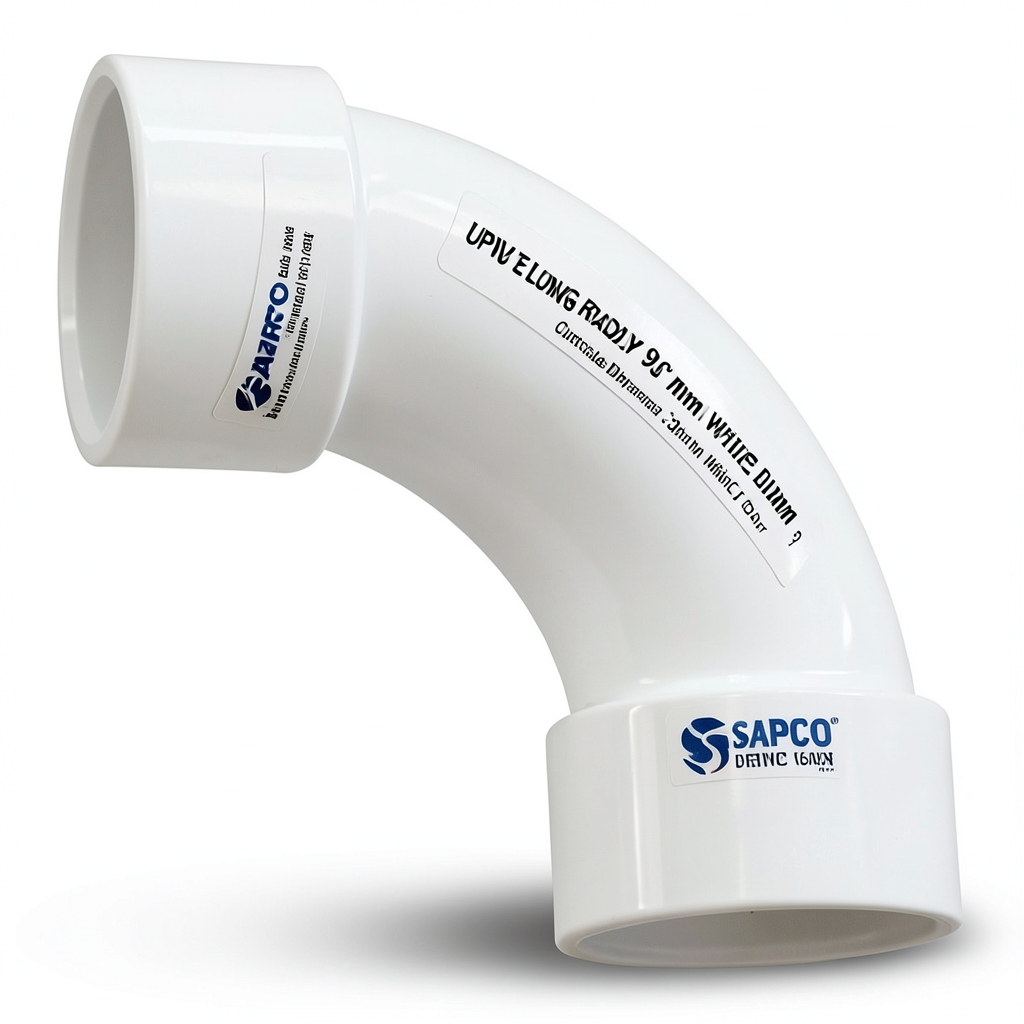 UPVC Elbow Long Radius 90° Outside Diameter 32 mm White Color | SAPPCO
