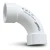 UPVC Elbow Long Radius 90° Outside Diameter 90 mm White Color | SAPPCO - Image 1