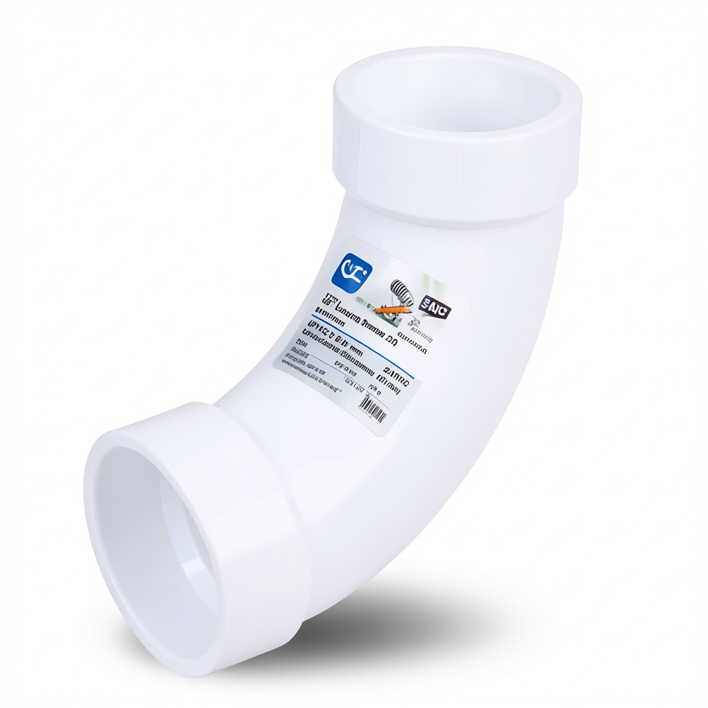 UPVC Elbow Long Radius 45° Outside Diameter 20 mm White Color | SAPPCO