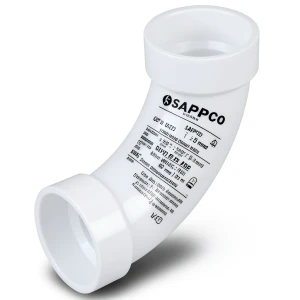 UPVC Elbow Long Radius 45° Outside Diameter 50 mm White Color | SAPPCO