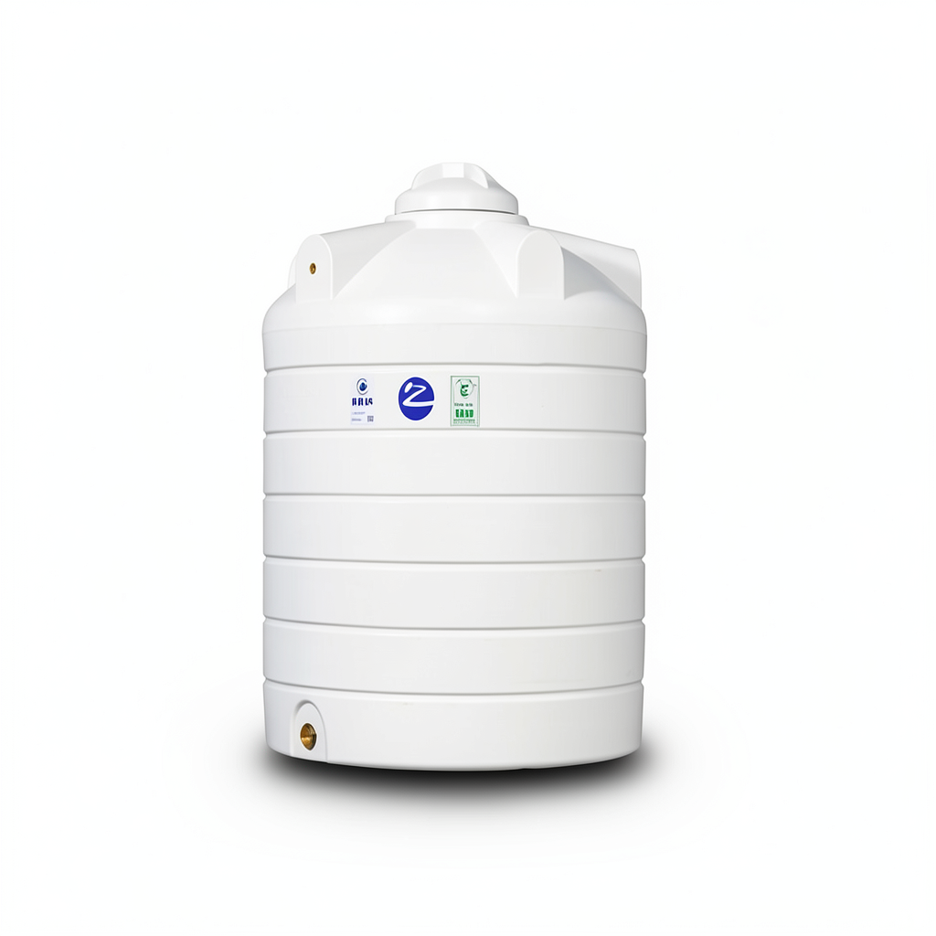 Water Tank Vertical Polyethylene 3000 Liter Capacity, 1580 mm Diameter | Al Zamil Tanks