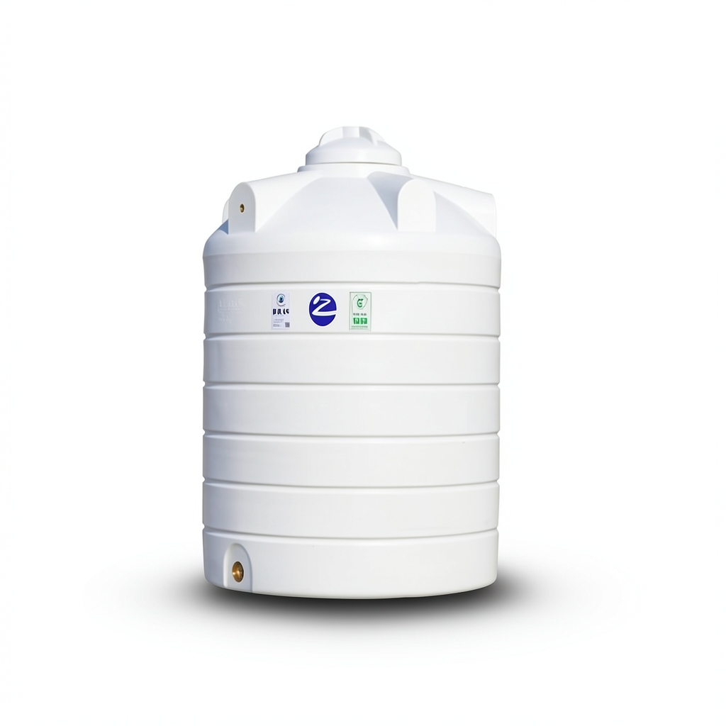 Water Tank Vertical Polyethylene 5000 Liter Capacity, 1880 mm Diameter | Al Zamil Tanks