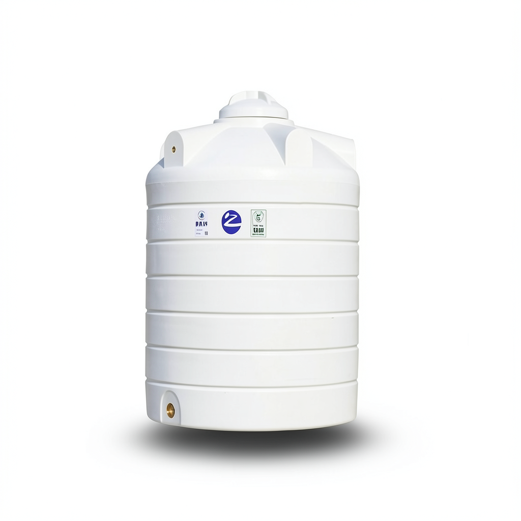 Water Tank Vertical Polyethylene 5000 Liter Capacity, 1880 mm Diameter | Al Zamil Tanks