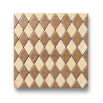 بلاط ارضيات سيراميك 43×43 سم، فسيفساء مربعة دافئة، مربع