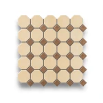 بلاط ارضيات سيراميك 43×43 سم فسيفساء خلية النحل الدافئة مربع لوفت