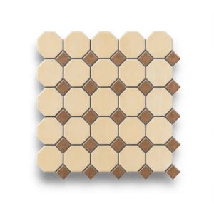 بلاط ارضيات سيراميك 43×43 سم فسيفساء خلية النحل الدافئة مربع لوفت