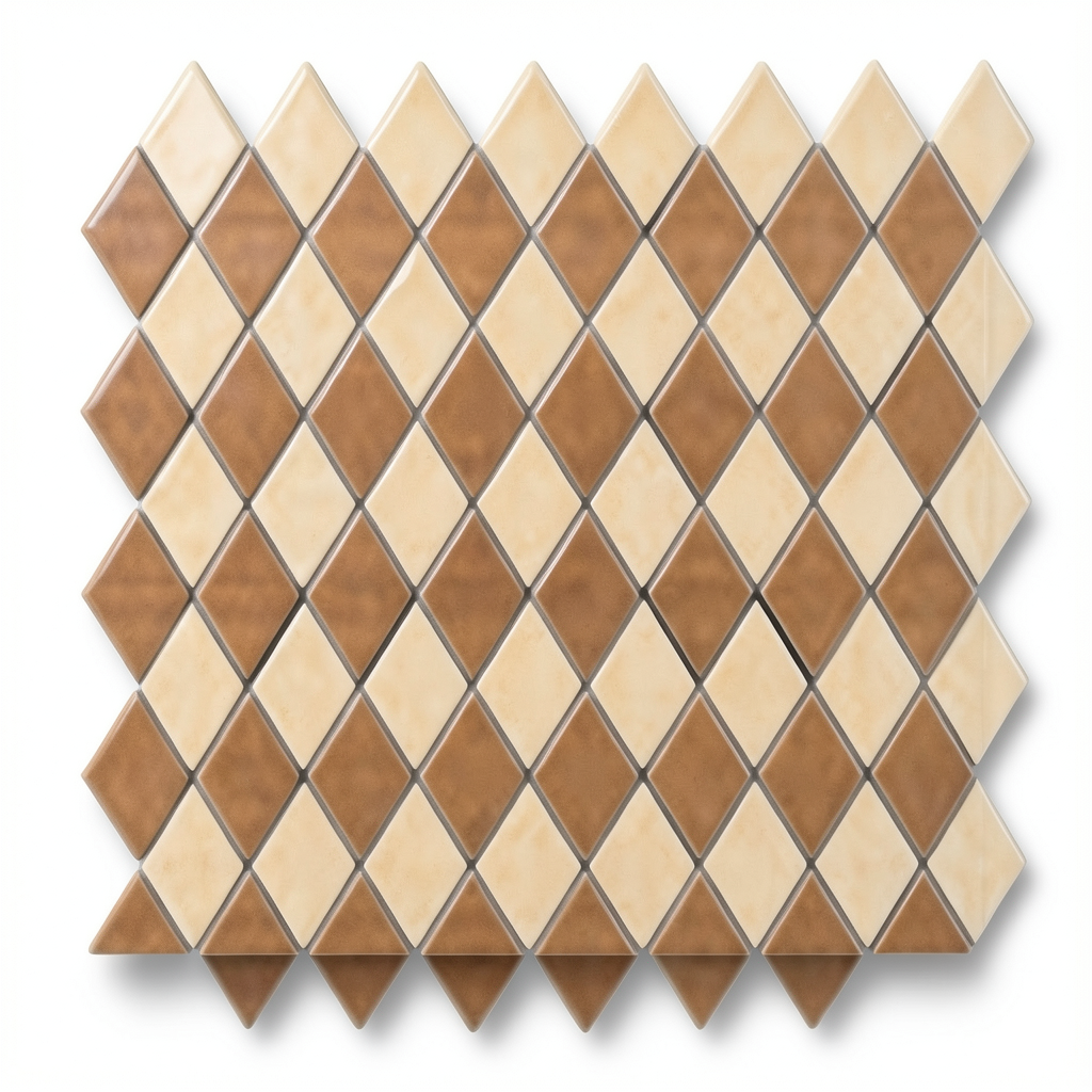 بلاط حوائط سيراميك مربع 43×43 سم فسيفساء مربعة دافئة