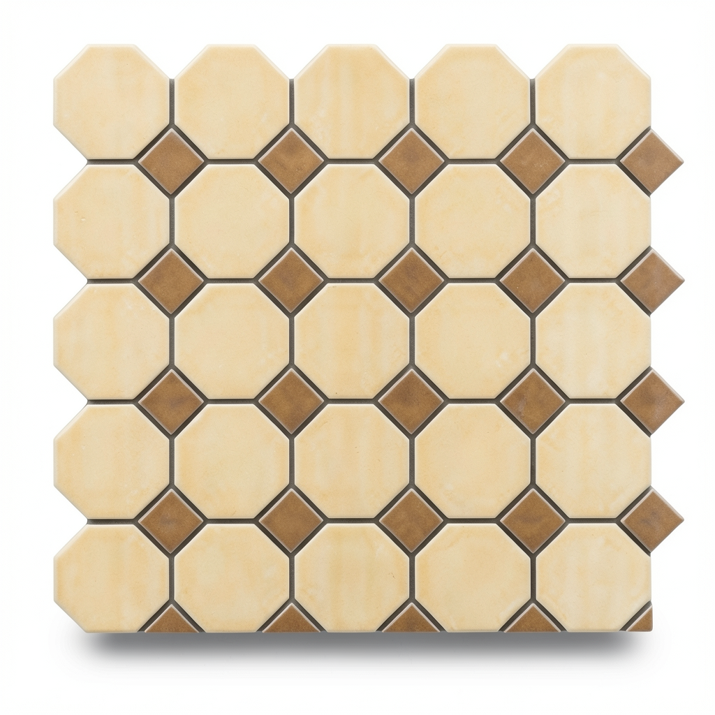 Ceramic Wall Tiles 43x43 cm Hive Mosaic Warm Square Loft