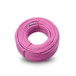سلك نحاس مصمت مقاوم للحراره احادى النواة معزول PVC 90º مقاس 1 مم² 300/500 فولت طول 300 قدم لون زهري | شركة الفنار