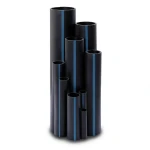 مواسير بلاستيك HDPE ضغط 16 بار PE 80 مقاس 450 ملم سمك 50.3 ملم لون اسود