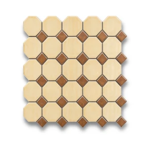 بلاط ارضيات سيراميك 43×43 سم فسيفساء خلية النحل الدافئة مربع لوفت