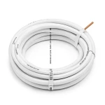 كابل نحاس مجدول احادى النواة معزول PVC 70ºC مقاس 185 مم² 450/750 فولت طول 300 قدم أبيض PVC 70 | شركة الفنار