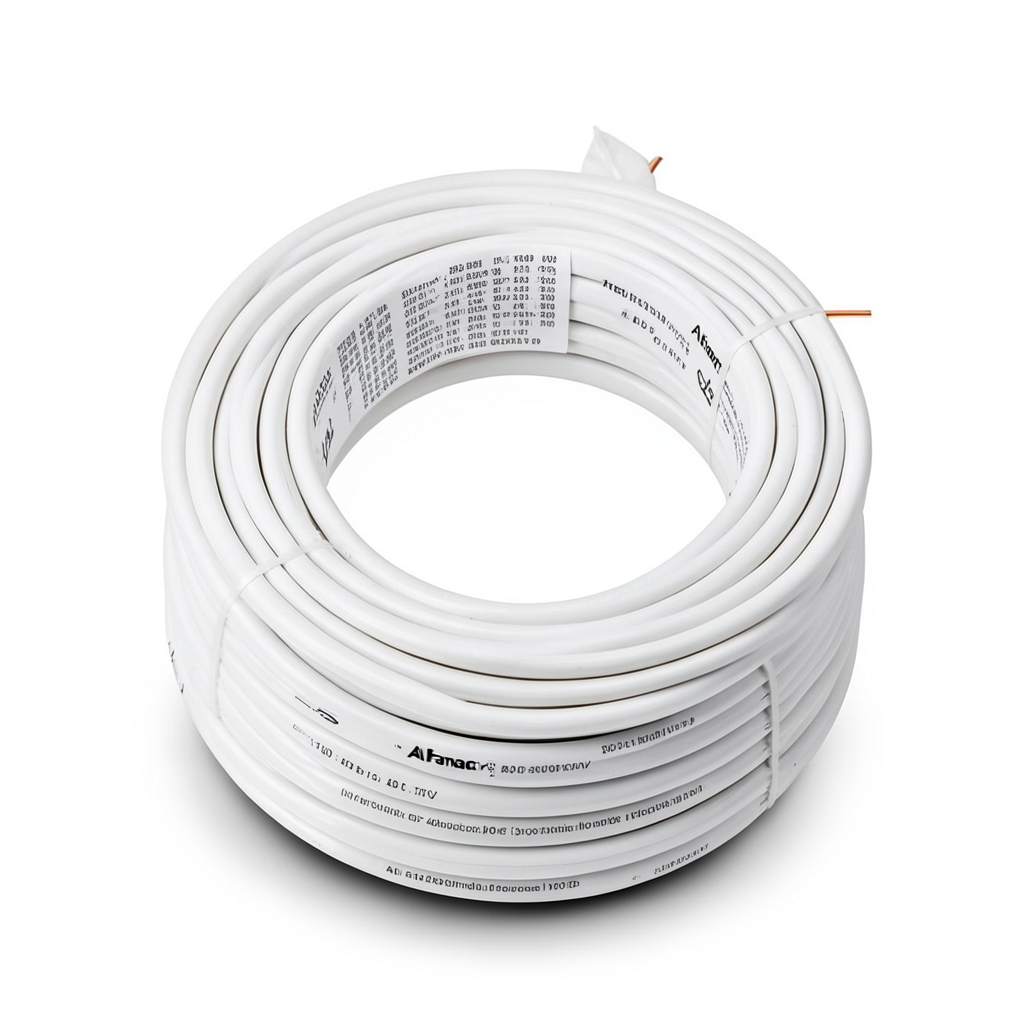 كابل نحاس مجدول احادى النواة معزول PVC 70º مقاس 400 مم² 450/750 فولت طول 300 قدم أبيض | شركة الفنار