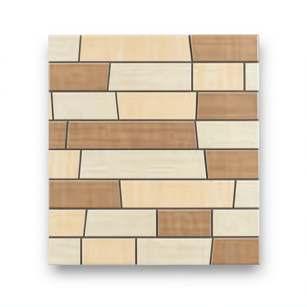 Ceramic Wall Tiles Square 43x43 cm Bick Mosaic Warm Loft