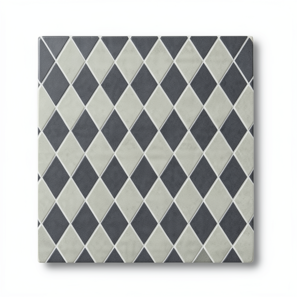 Loft Ceramic Wall Tiles 43x43 cm, Check Mosaic Cold, Square
