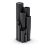 انابيب بلاستيك HDPE ضغط 16 بار PE 100 قطر خارجي 225 مم سماكة 25.2 مم اسود