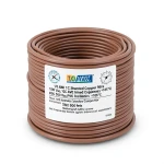 سلك مفرد نحاس مجدول 1/0 AWG مطلي قصدير، معزول PVC +105°C بني، 500 قدم | شركة كابلات الشرقية للصناعة