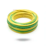 سلك نحاس مصمت احادى النواة معزول PVC 70º الفنار 4 مم² 450/750 فولت 300 قدم اصفر مع الاخضر | شركة الفنار