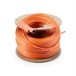 سلك نحاس مصمت مقاوم للحراره احادى النواة معزول بمادة PVC 90º مقاس 0.5 مم² 300/500 فولت طول 300 قدم لون برتقالي | شركة الفنار