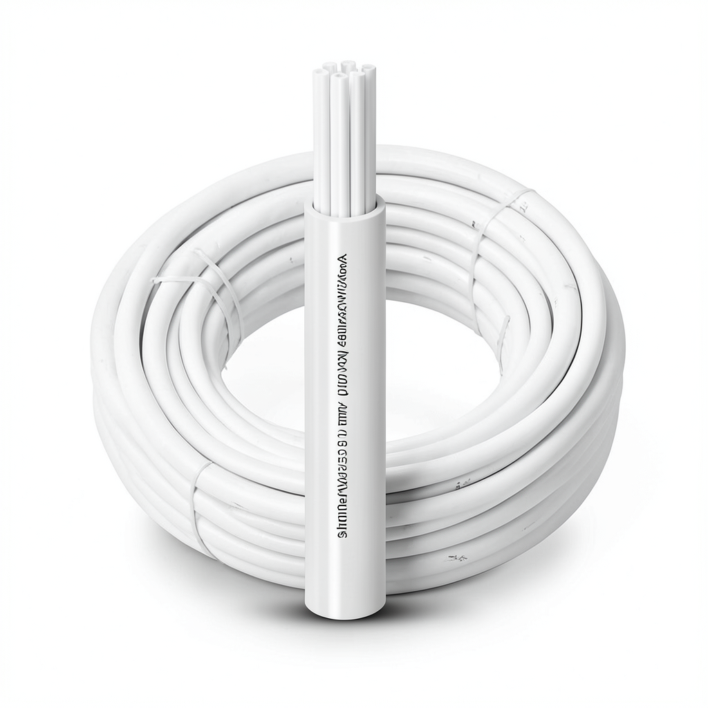 كابل نحاس مجدول احادى النواة معزول PVC 70º الفنار 300 مم² 450/750 فولت 300 قدم أبيض | شركة الفنار