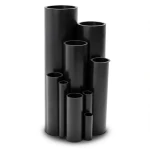 HDPE Plastic Pipe Pressure 16 Bar PE 80 Size 450 mm Thickness 50.3 mm Black