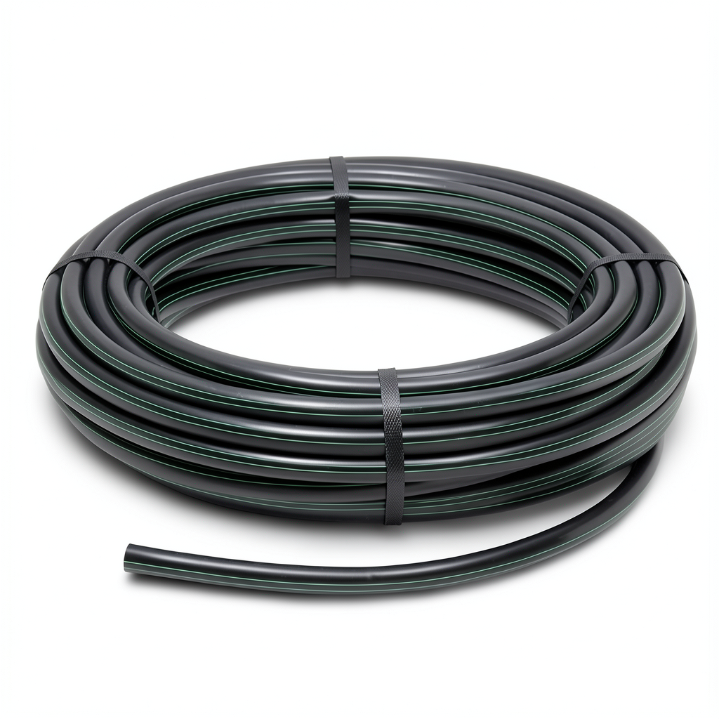 لفة انابيب HDPE ضغط 12.5 بار PE 100 مقاس 20 مم سمك 1.8 مم لون اسود