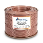 لفة سلك مفرد 2 AWG نحاس مجدول 1000 فولت عزل PVC +105°C بني طول 500 قدم | شركة كابلات الشرقية للصناعة