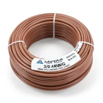 سلك مفرد نحاس مجدول 3/0 AWG مطلي قصدير 1000 فولت عزل PVC (+105°C) بني طول 500 قدم | شركة كابلات الشرقية للصناعة