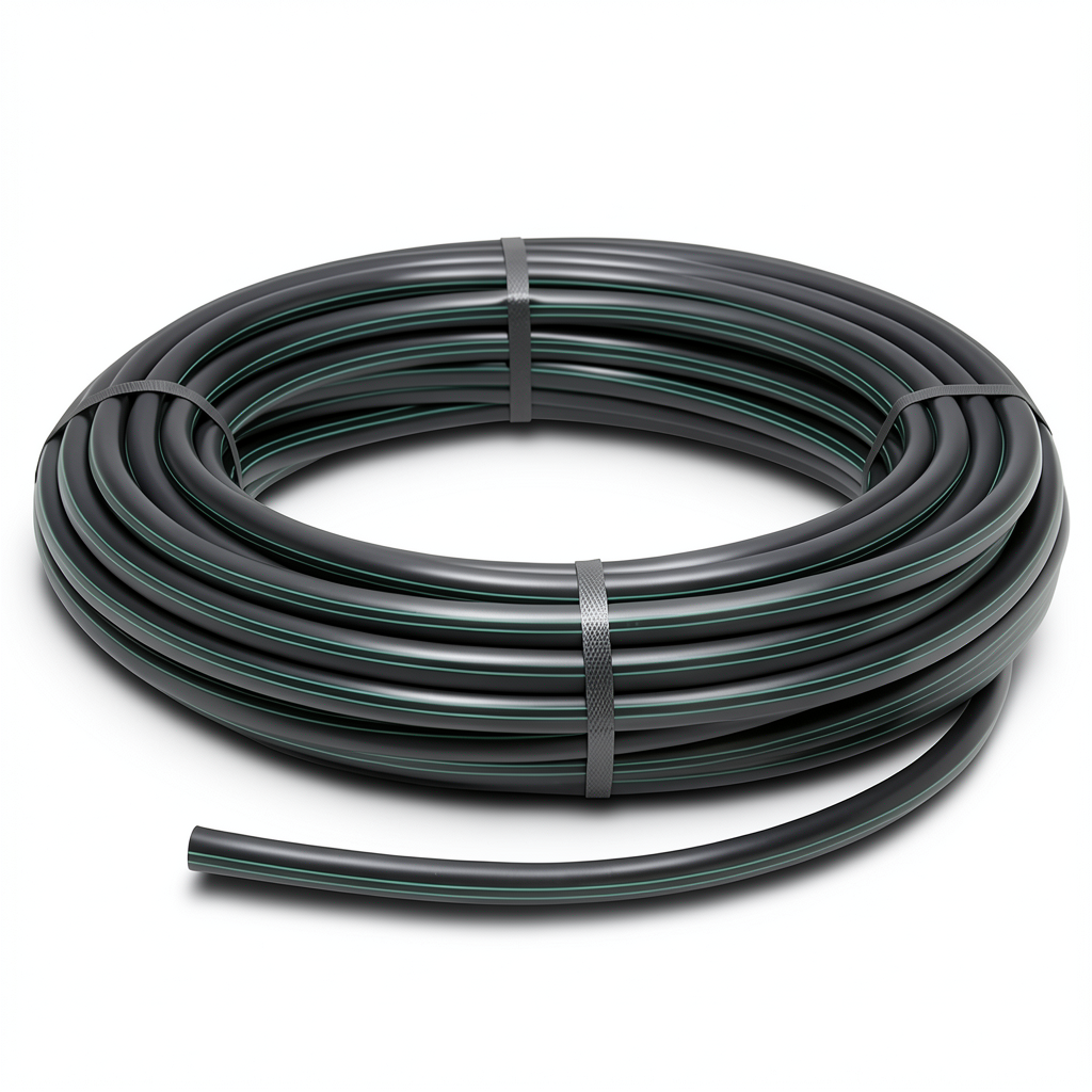 لفة انابيب HDPE ضغط 12.5 بار PE 100 مقاس 40 مم سمك 3 مم لون اسود