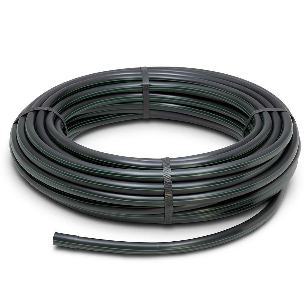 لفة انابيب بلاستيك HDPE ضغط 12.5 بار [PE 100] مقاس 50 مم سمك 3.7 مم لون اسود