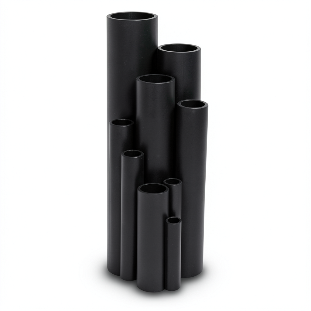 HDPE Pipe Pressure 16 Bar PE 100 Size 110 mm Thickness 12.3 mm Black