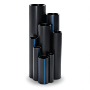 مواسير بلاستيك HDPE ضغط 16 بار PE 100 قطر خارجي 125 مم سمك 14 مم لون اسود