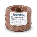 لفة سلك مفرد 6 AWG نحاس مجدول، 1000 فولت، معزول PVC +105°C، بني، طول 500 قدم | شركة كابلات الشرقية للصناعة