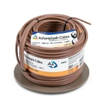 سلك كهرباء مفرد 4 AWG نحاس مجدول، 1000 فولت، عزل PVC +105°C، بني، طول 500 قدم | شركة كابلات الشرقية للصناعة