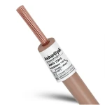 سلك مفرد 3 AWG نحاس مجدول كهربائي 1000 فولت، عزل PVC +105°C بني، طول 500 قدم | شركة كابلات الشرقية للصناعة