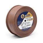 لفة سلك مفرد 2 AWG نحاس مجدول 1000 فولت عزل PVC +105°C بني طول 500 قدم | شركة كابلات الشرقية للصناعة