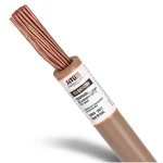 سلك مفرد 2/0 AWG نحاس مجدول كهربائي، 1000 فولت، عزل PVC (+105°C)، بني، طول 500 قدم | شركة كابلات الشرقية للصناعة